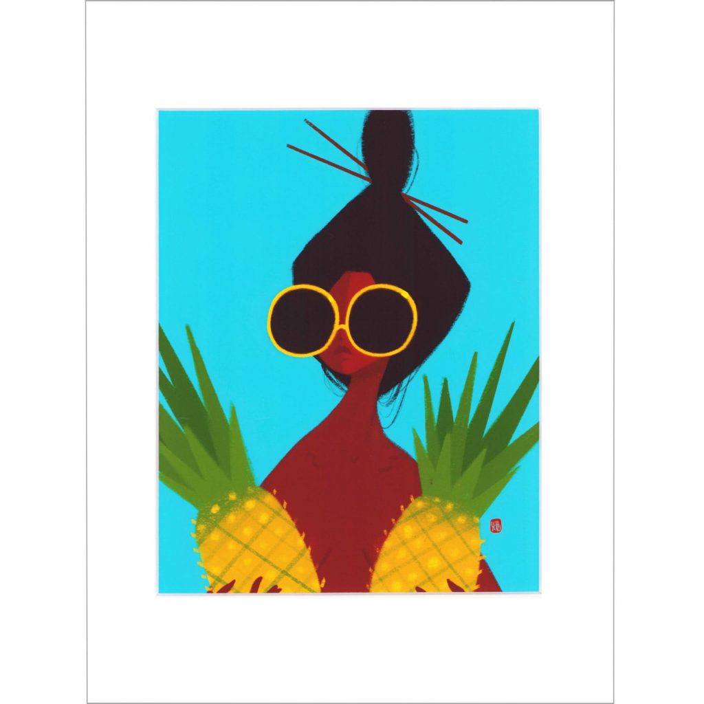 Punky Aloha How S Den Pineapples Punky Aloha Oceandayは海をテーマにしたアートを扱うアートギャラリー オーシャンデイ