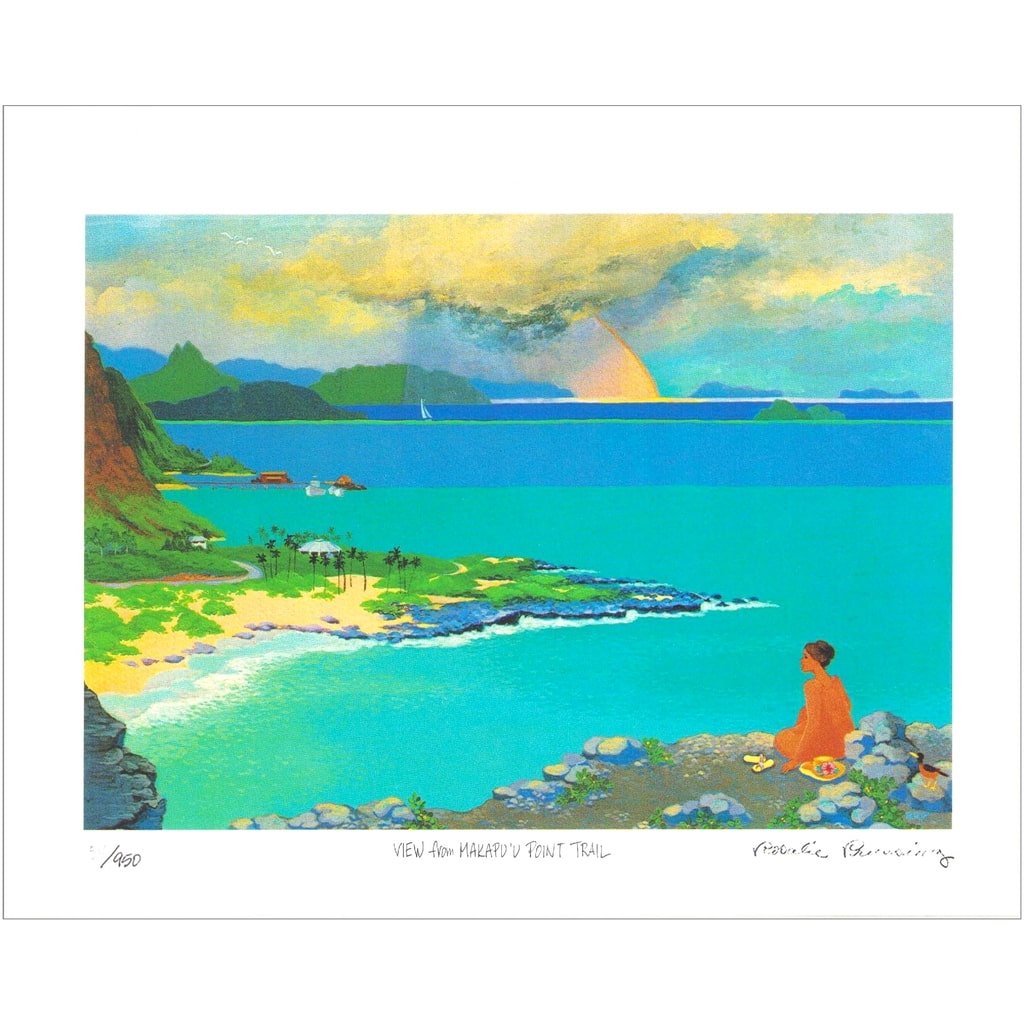 Gerald D. Smith 幼 海辺の風景 水彩画